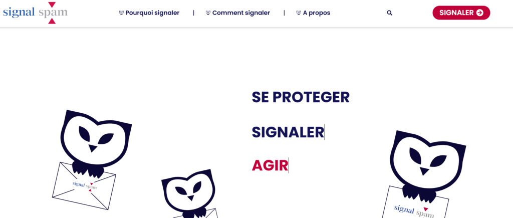 Signalement d'un email sur Signal Spam