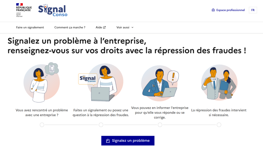 Plateforme signal.conso.gouv.fr